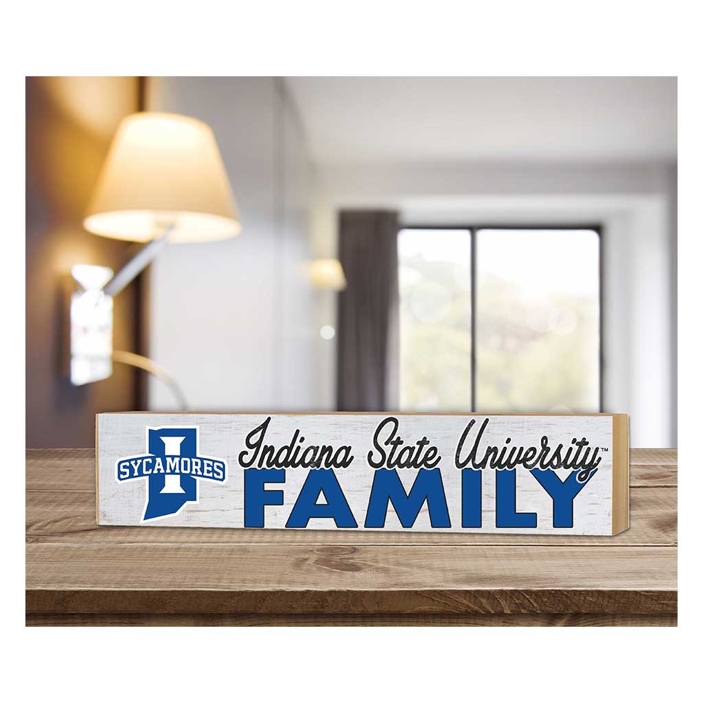 3x13 Block Weathered Team Family Block Indiana State Sycamores