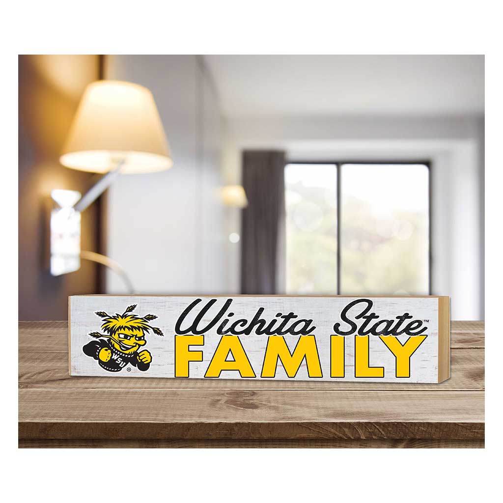 3x13 Block Weathered Team Family Block Wichita State Shockers