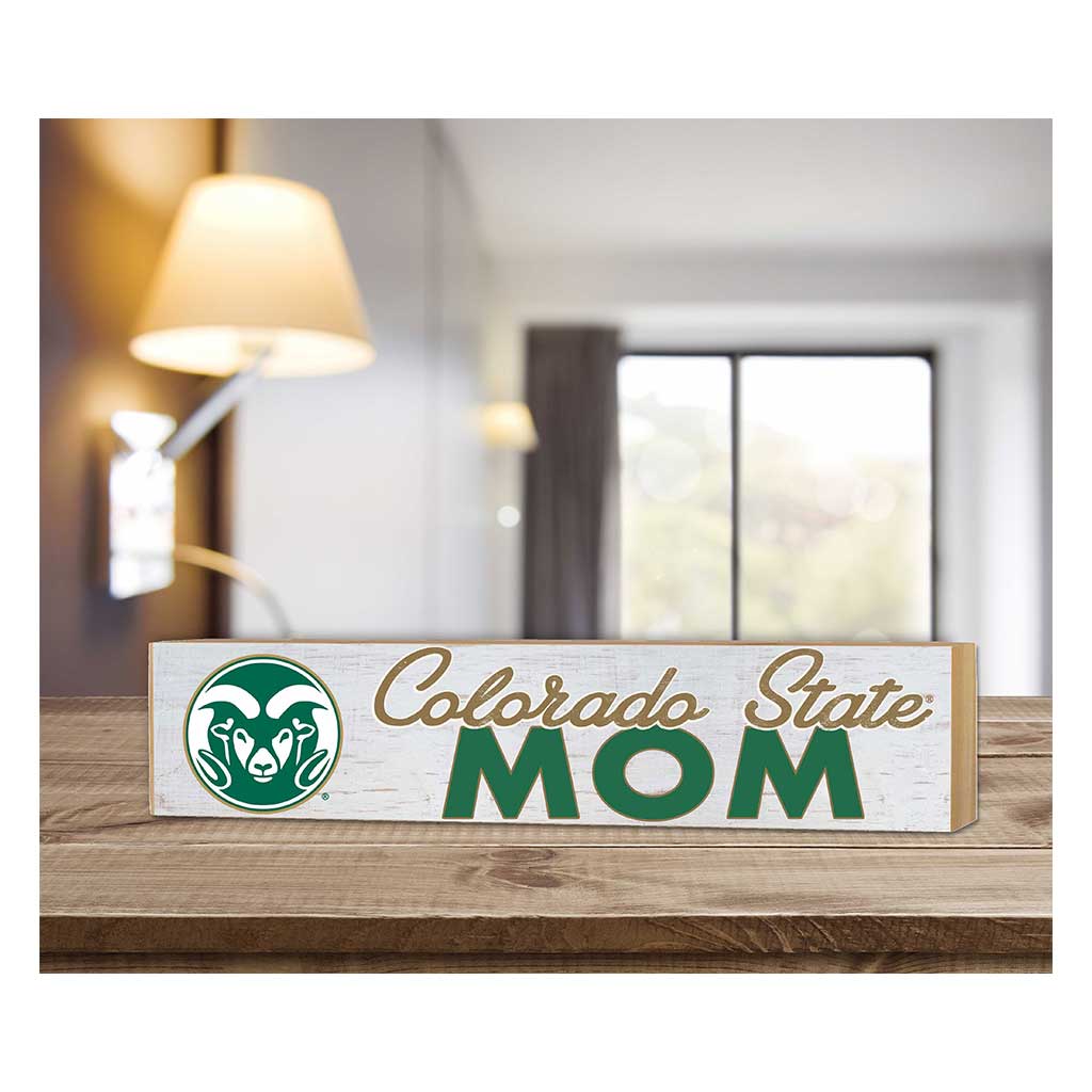 3x13 Block Weathered Mom Colorado State-Ft. Collins Rams