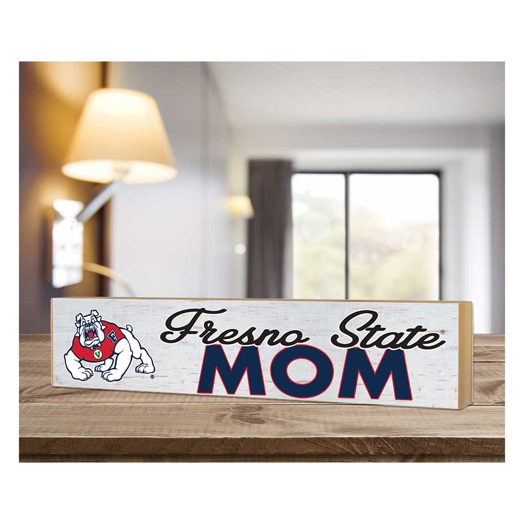 3x13 Block Weathered Mom Fresno State Bulldogs
