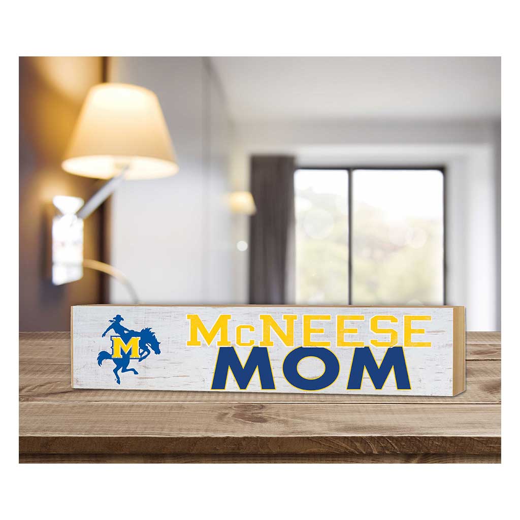 3x13 Block Weathered Mom McNeese State Cowboys