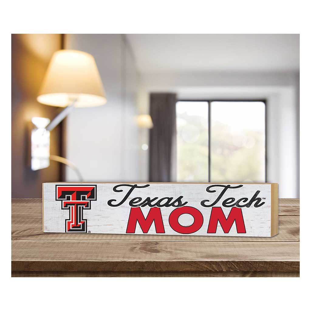 3x13 Block Weathered Mom Texas Tech Red Raiders