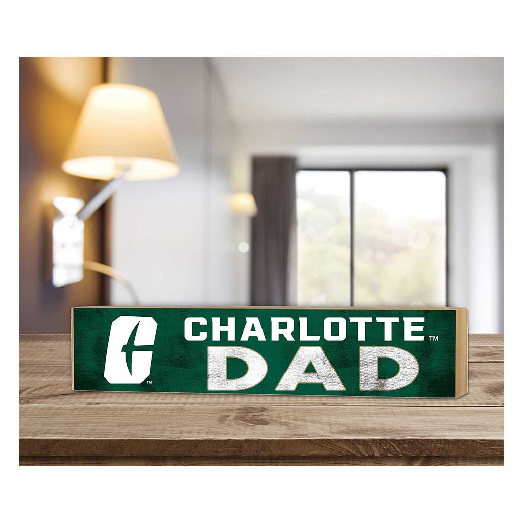 3x13 Block Colored With Logo Dad North Carolina (Charlotte) 49ers