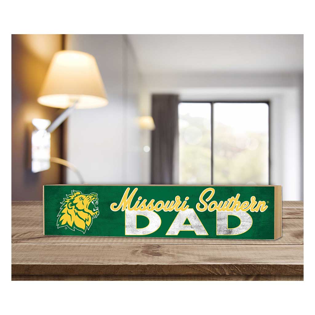 3x13 Block Colored With Logo Dad Missouri Southern State University Lions