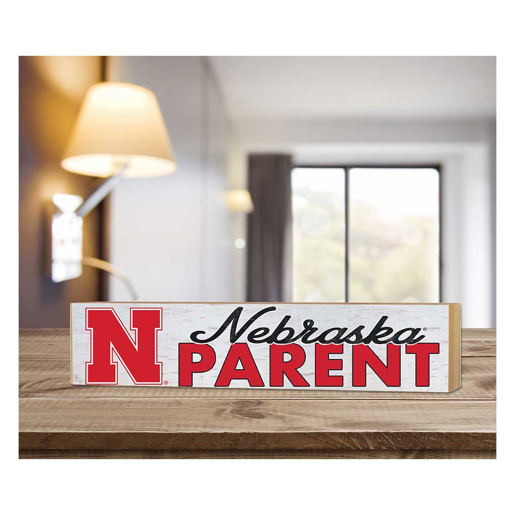 3x13 Block Weathered Parents Nebraska Cornhuskers