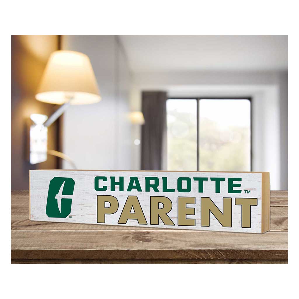 3x13 Block Weathered Parents North Carolina Charlotte 49ers