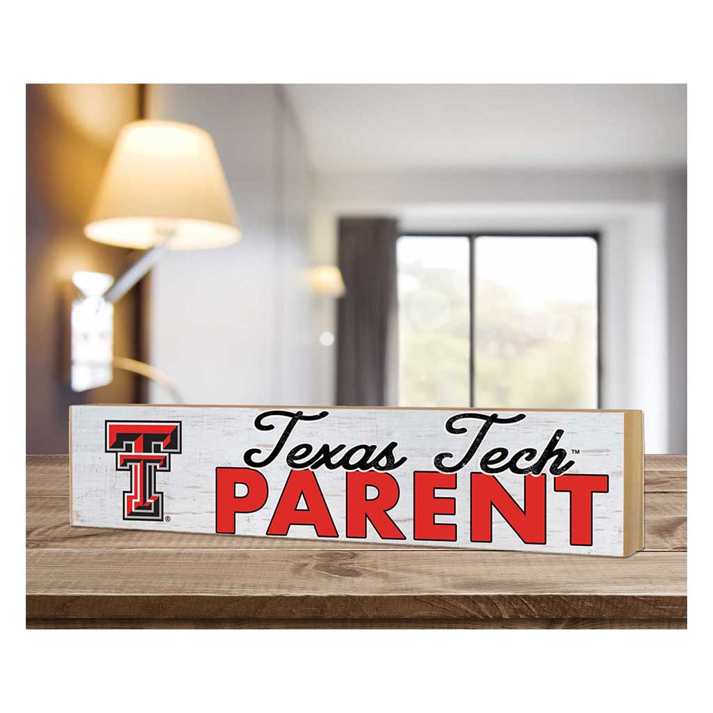 3x13 Block Weathered Parents Texas Tech Red Raiders