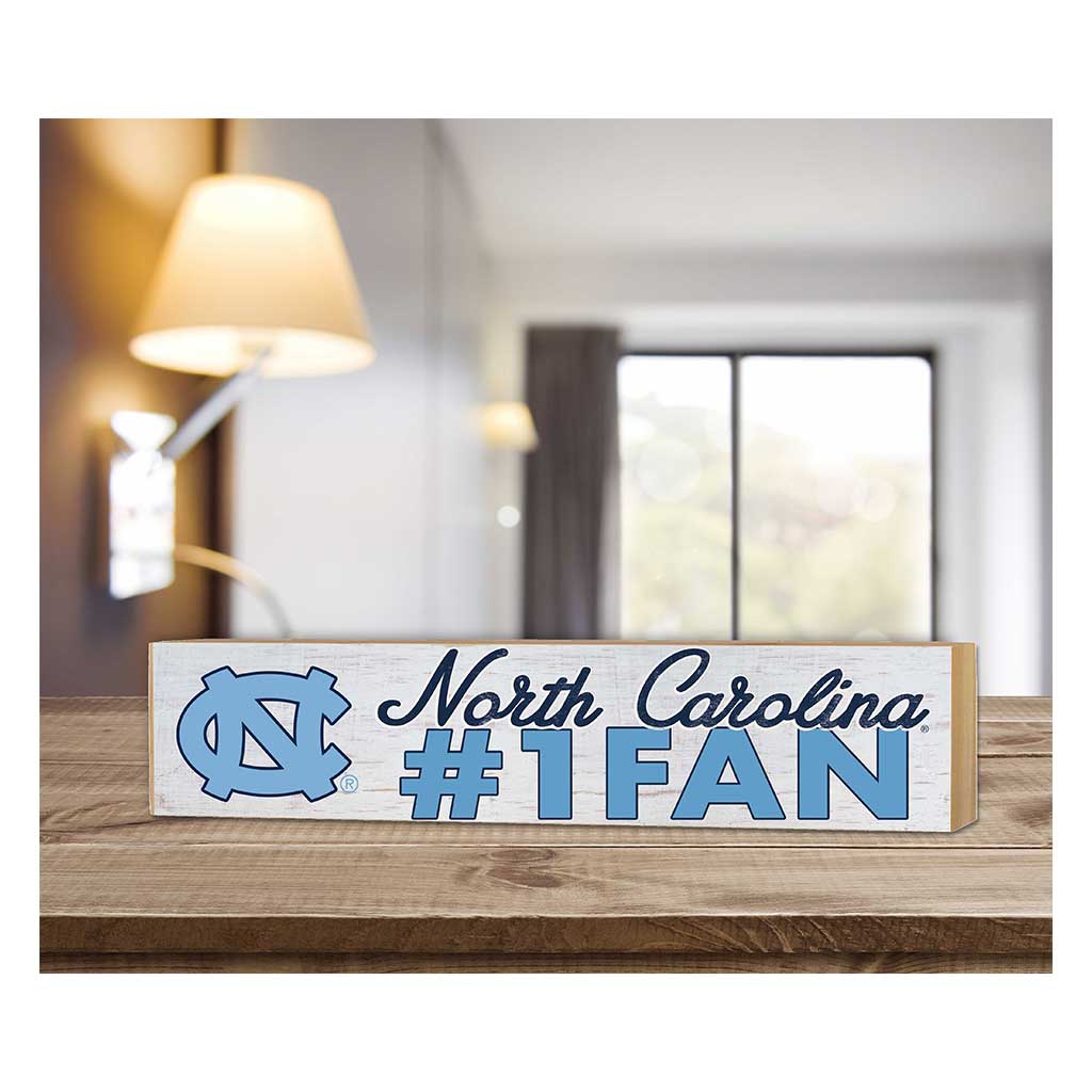 3x13 Block Weathered #1 Fan North Carolina (Chapel Hill) Tar Heels