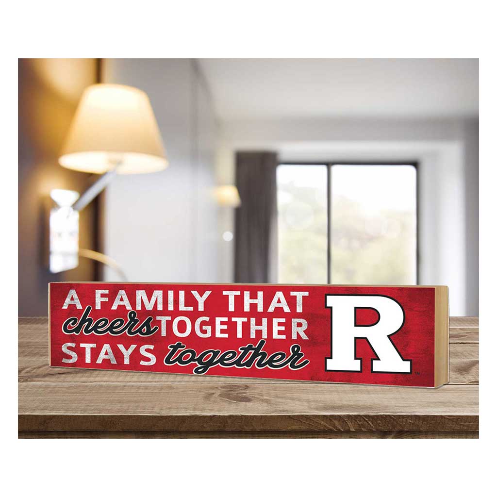 3x13 Block Team Logo Family That Cheers Rutgers Scarlet Knights