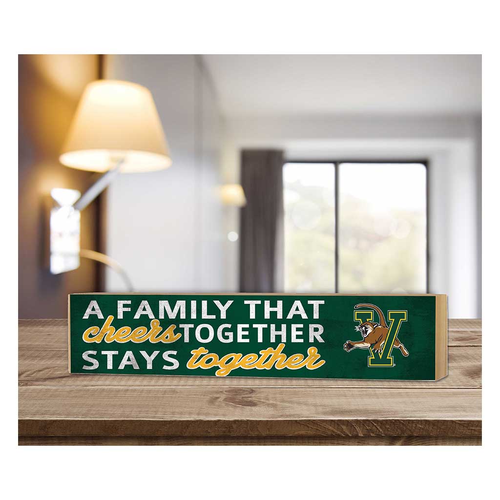 3x13 Block Team Logo Family That Cheers Vermont Catamounts