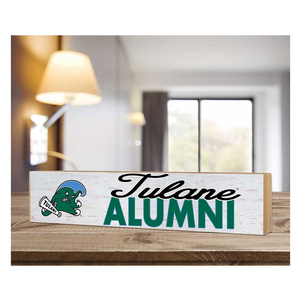3x13 Block Team Logo Alumni Tulane Green Wave