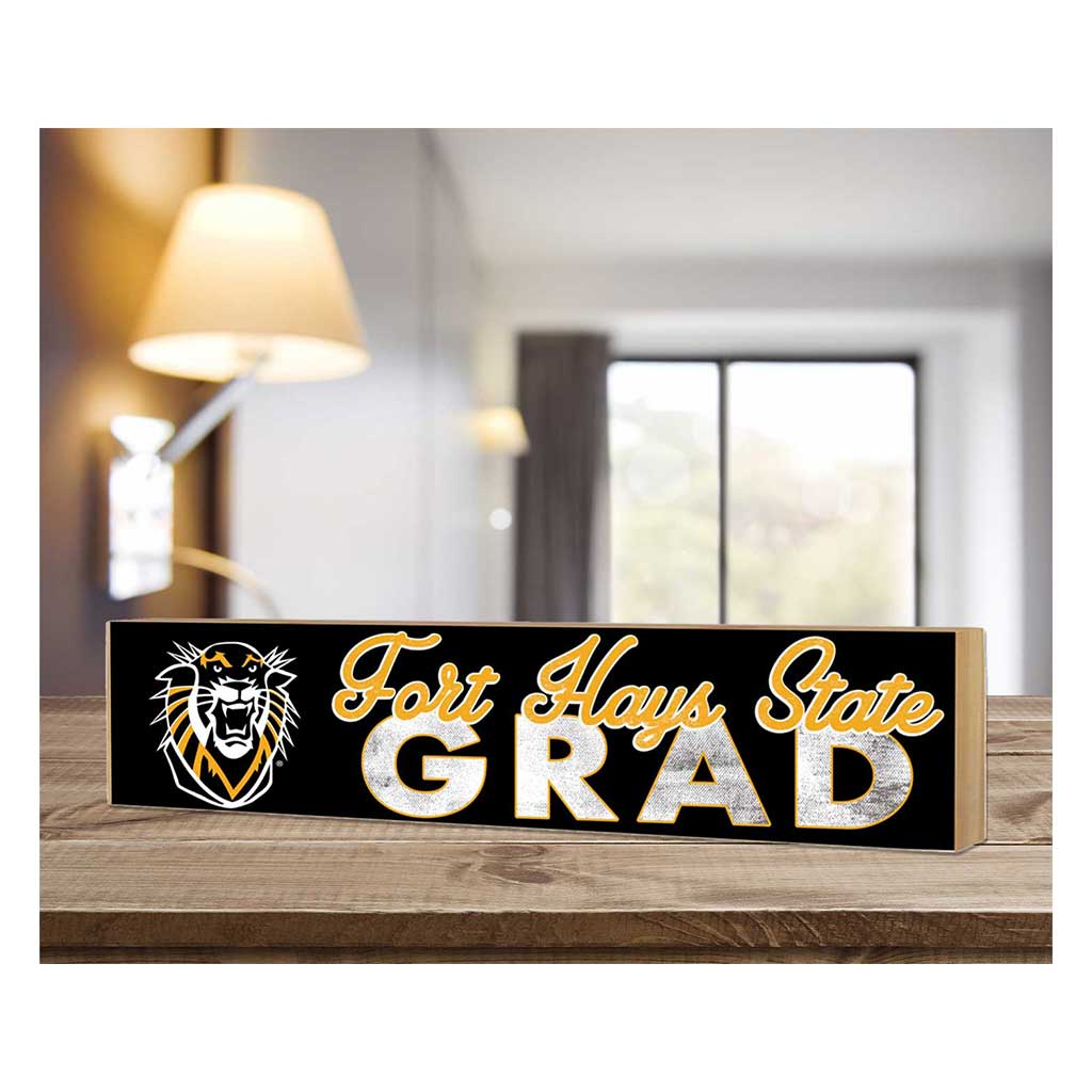 3x13 Block Team Logo Grad Fort Hays State Tigers