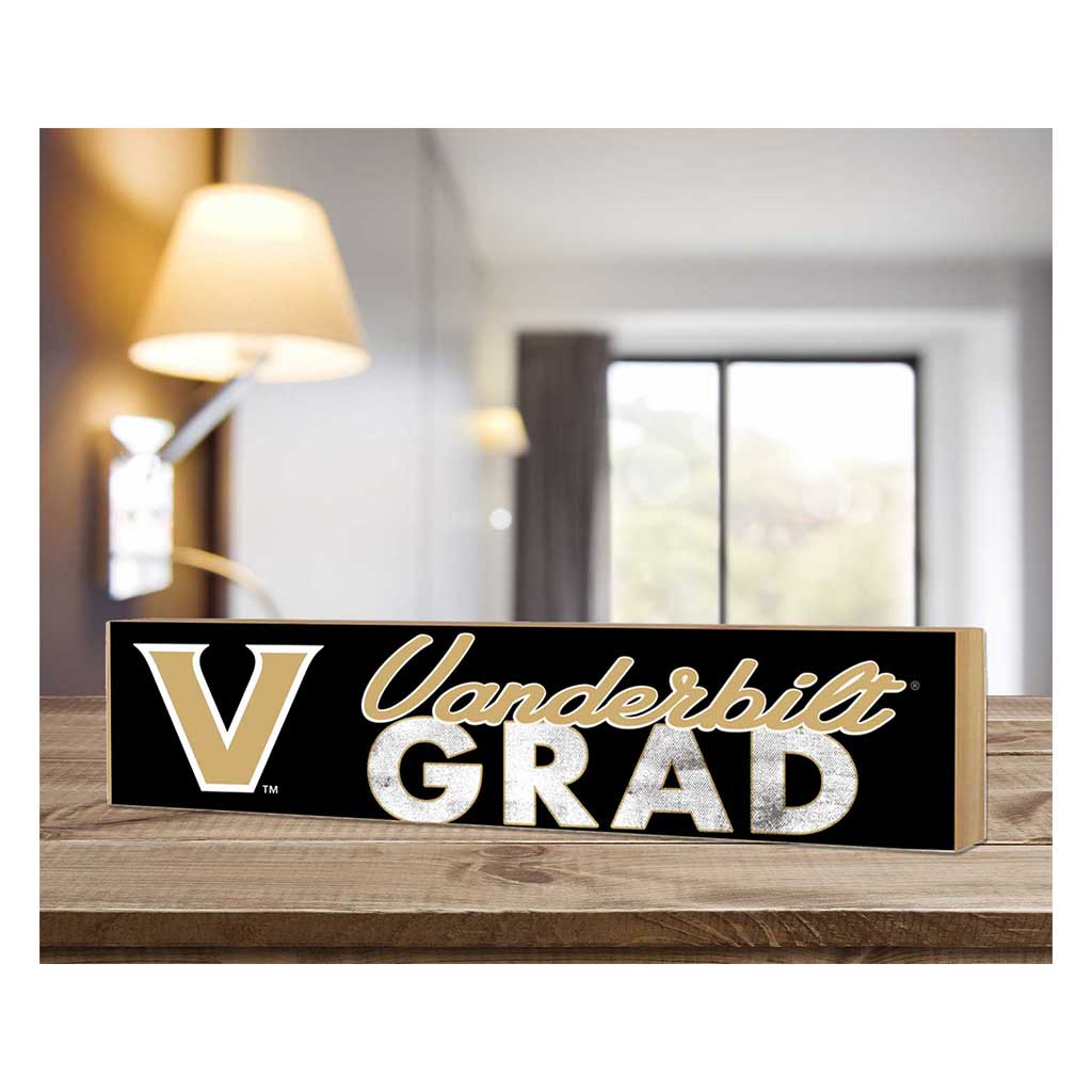3x13 Block Team Logo Grad Vanderbilt Commodores