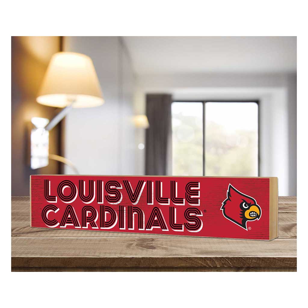 3x13 Block Good Vibes Team Louisville Cardinals
