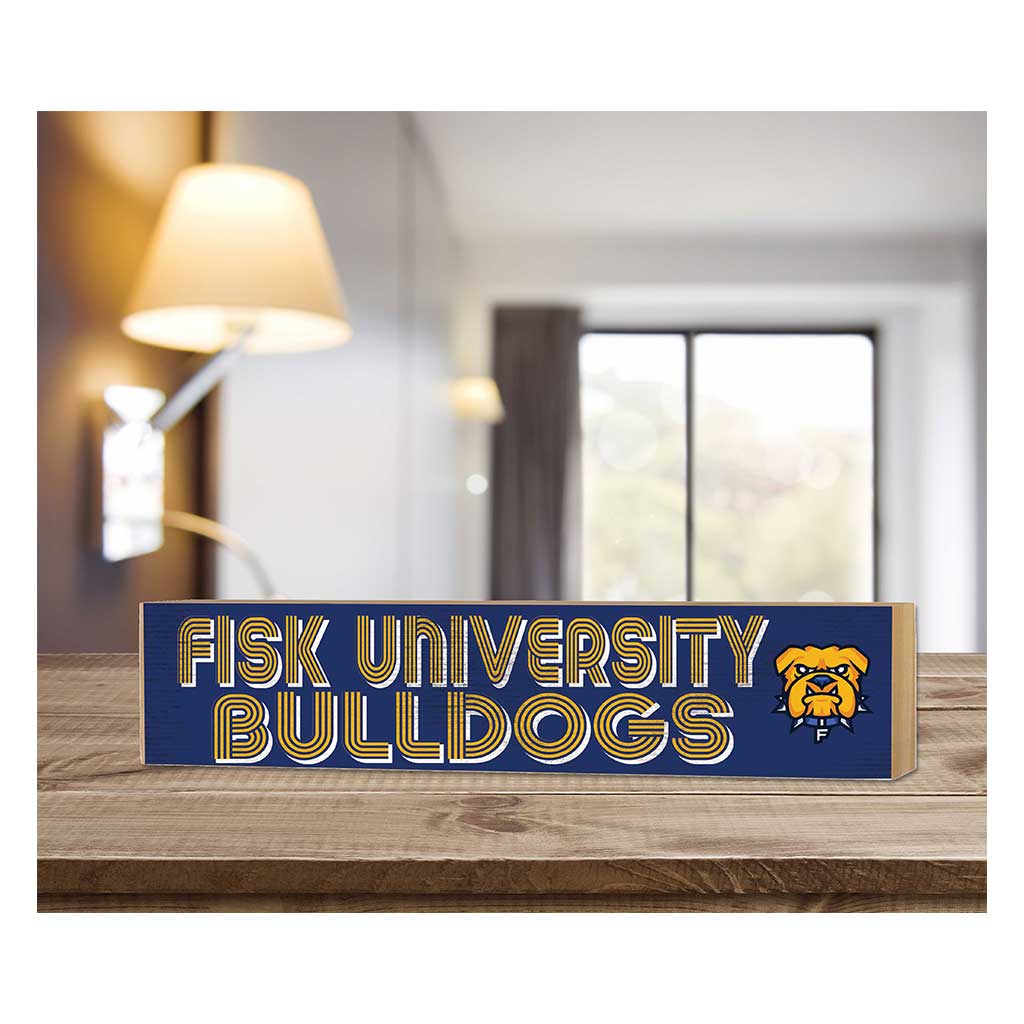 3x13 Block Good Vibes Team Fisk University Bulldog