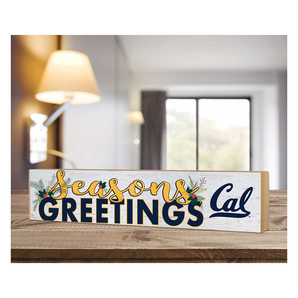 3x13 Block Seasons Greetings California Berkeley Golden Bears