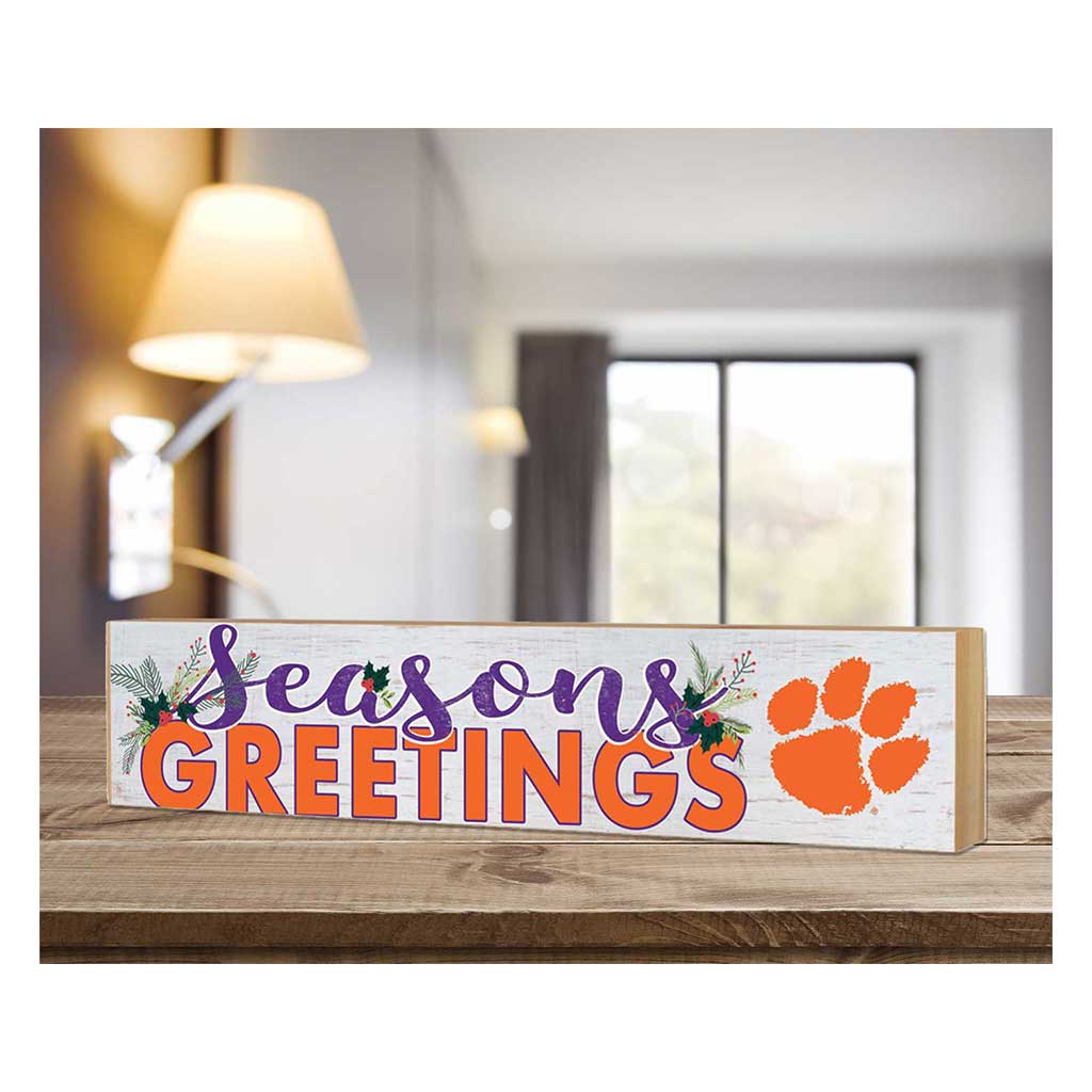 3x13 Block Seasons Greetings Clemson Tigers