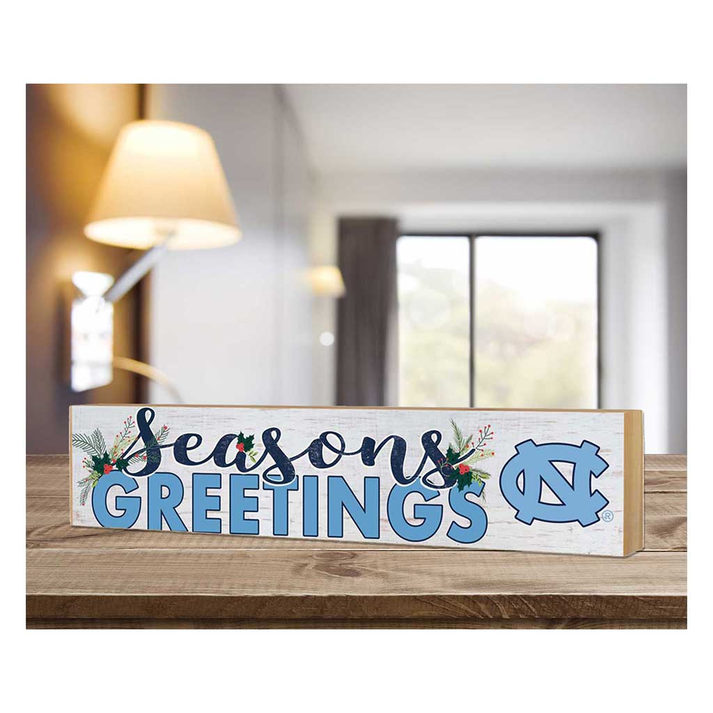 3x13 Block Seasons Greetings North Carolina Chapel Hill Tar Heels