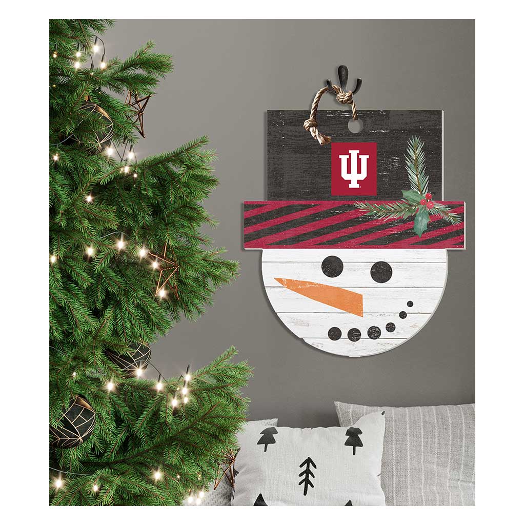 Large Snowman Sign Indiana Hoosiers