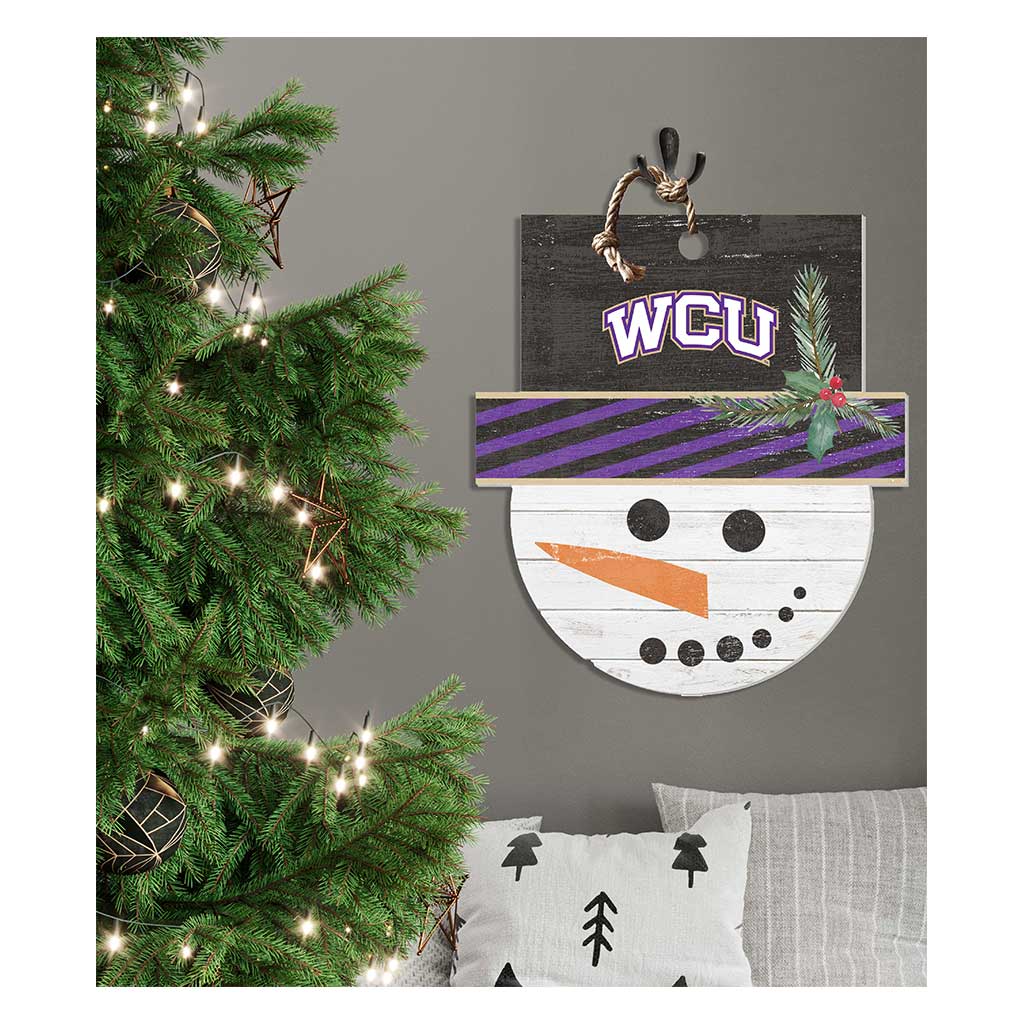 Large Snowman Sign Western Carolina Catamounts- ALT Logo