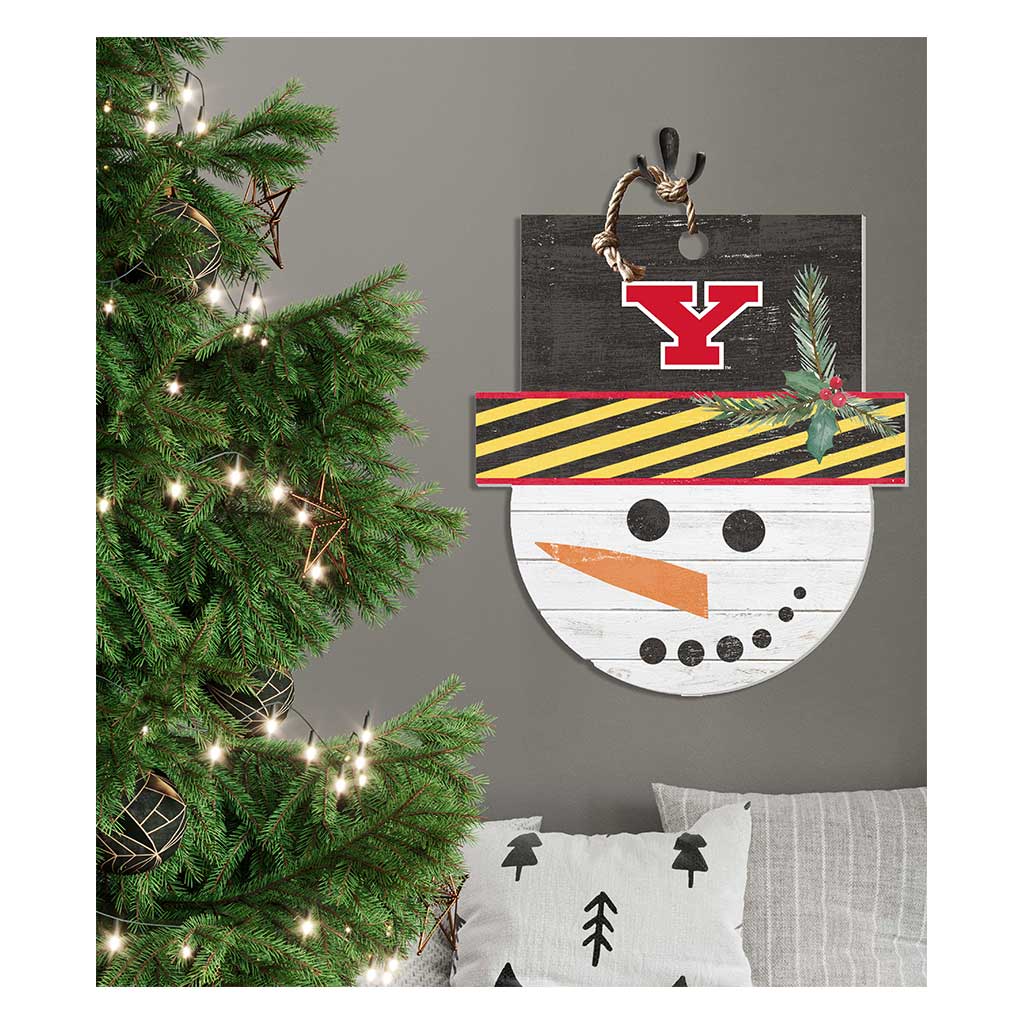 Large Snowman Sign Youngstown State University Penguins