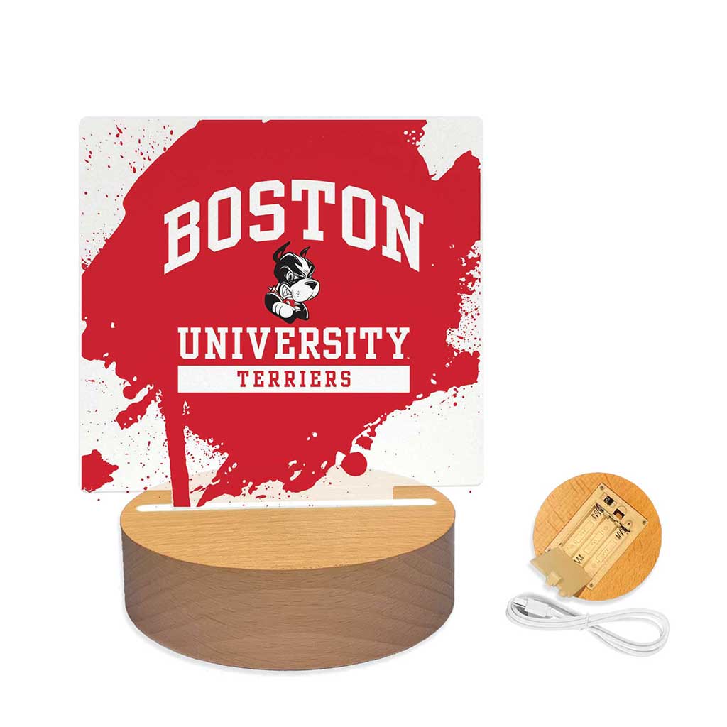 Paint Splash Acrylic Light Up Bundle Boston University Terriers