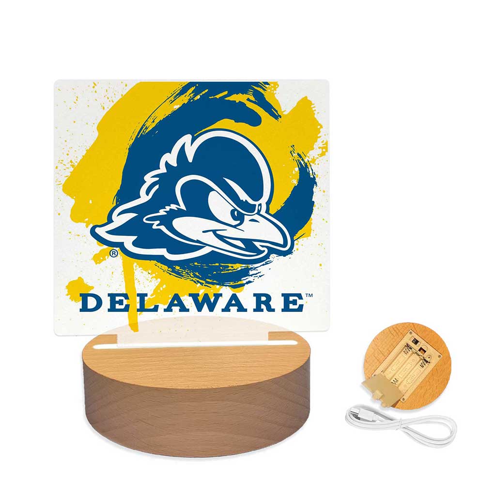 Paint Splash Acrylic Light Up Bundle Delaware Fightin Blue Hens