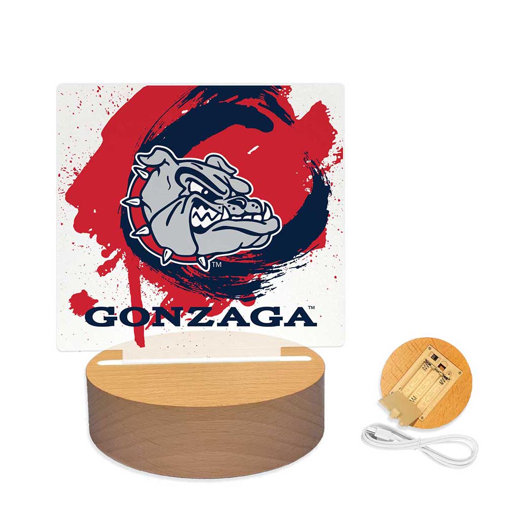 Paint Splash Acrylic Light Up Bundle Gonzaga Bulldogs