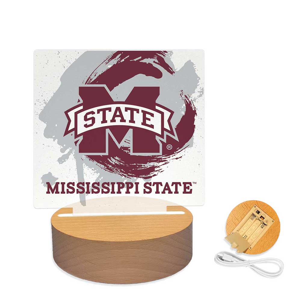 Paint Splash Acrylic Light Up Bundle Mississippi State Bulldogs