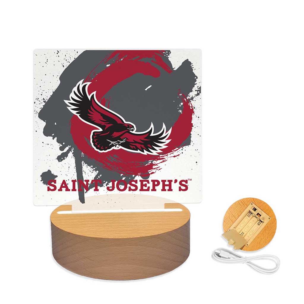 Paint Splash Acrylic Light Up Bundle Saint Joseph's University Hawks