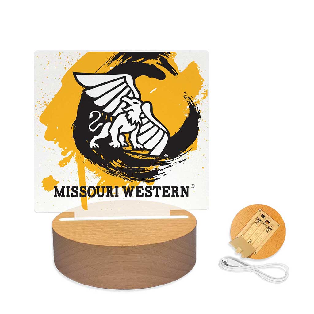 Paint Splash Acrylic Light Up Bundle Missouri Western State University Griffons