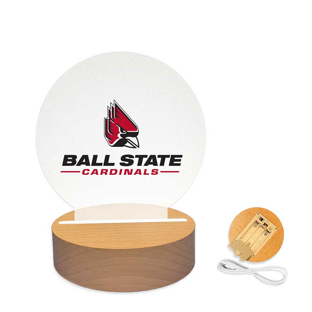 Team Logo Acrylic Light Up Bundle Ball State Cardinals