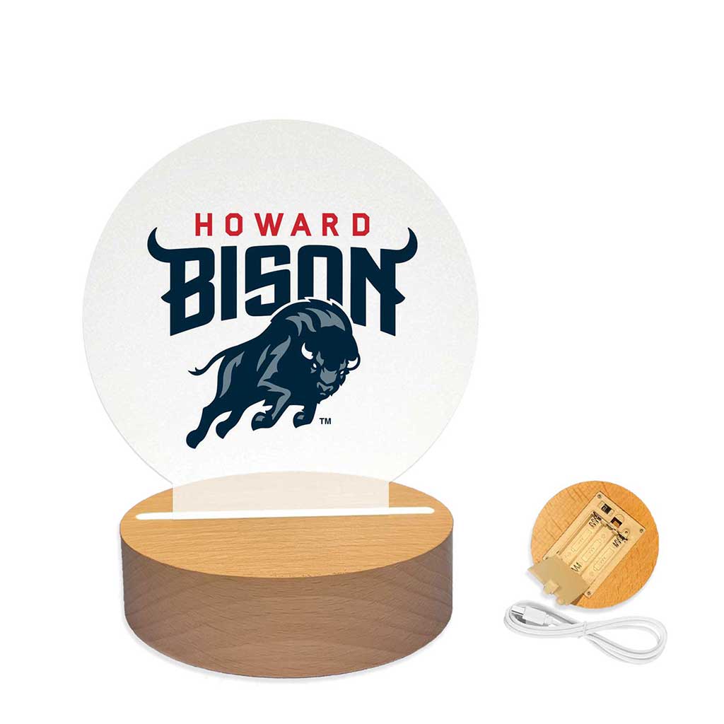 Team Logo Acrylic Light Up Bundle Howard Bison
