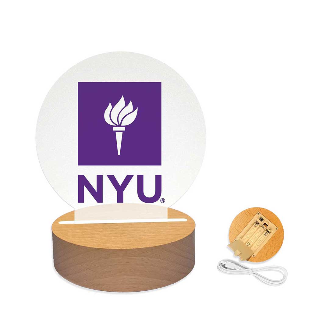 Team Logo Acrylic Light Up Bundle New York University Violets