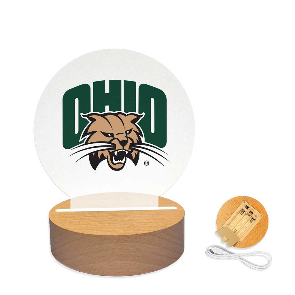Team Logo Acrylic Light Up Bundle Ohio Univ Bobcats
