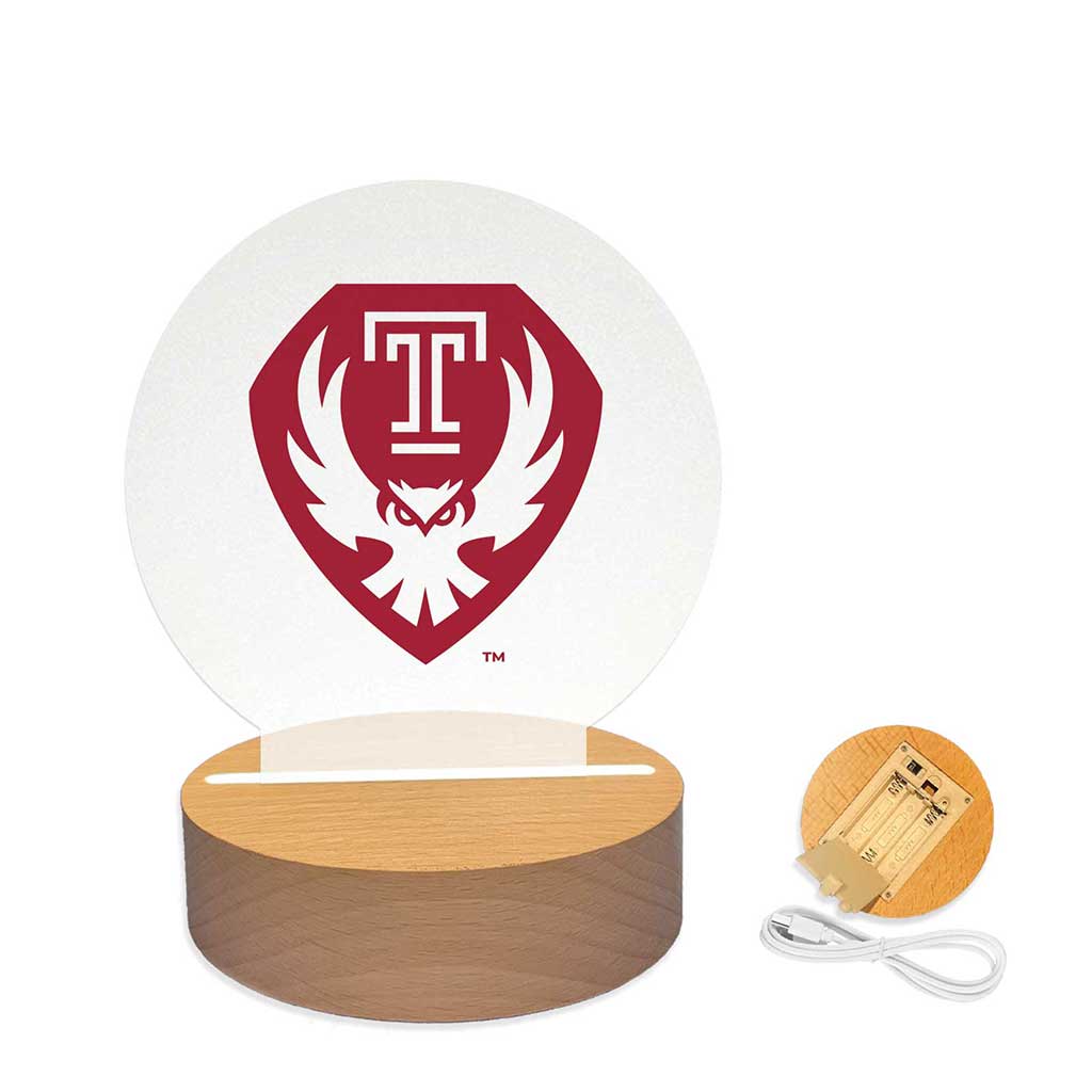 Team Logo Acrylic Light Up Bundle Temple Owls
