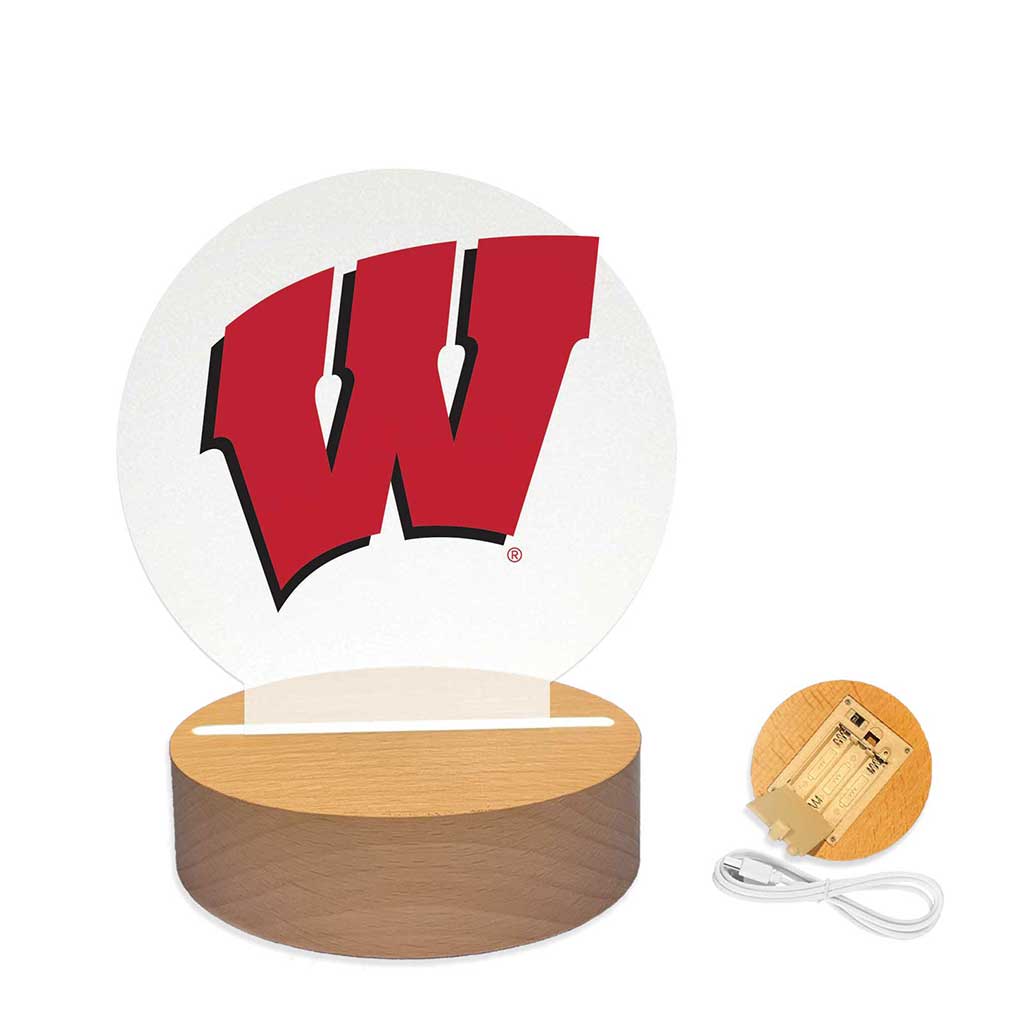 Team Logo Acrylic Light Up Bundle Wisconsin Badgers