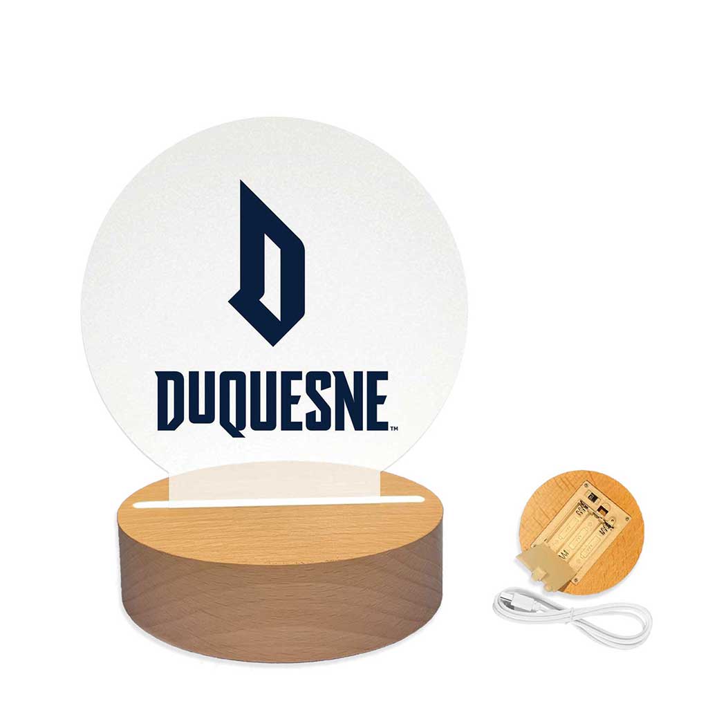 Team Logo Acrylic Light Up Bundle Duquesne Dukes