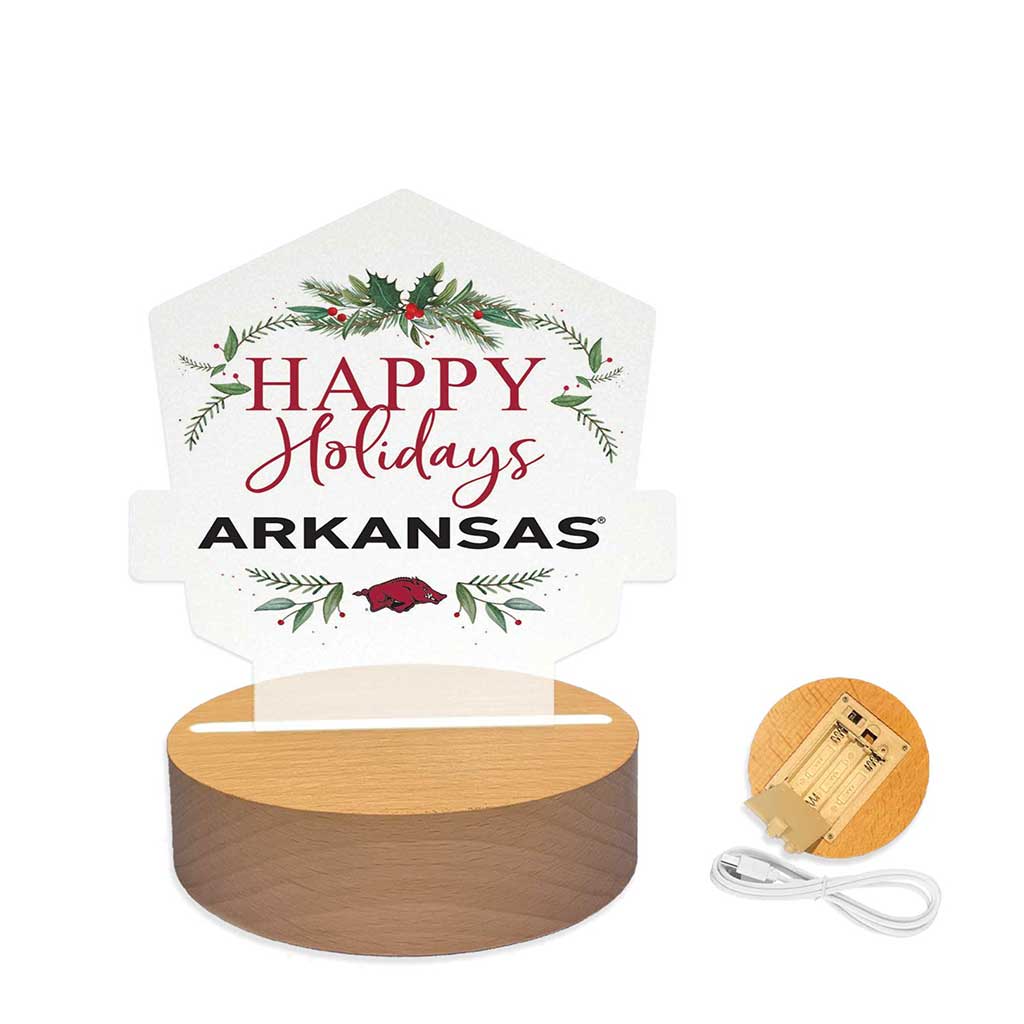 Holiday Acrylic Light Up Bundle Arkansas Razorbacks