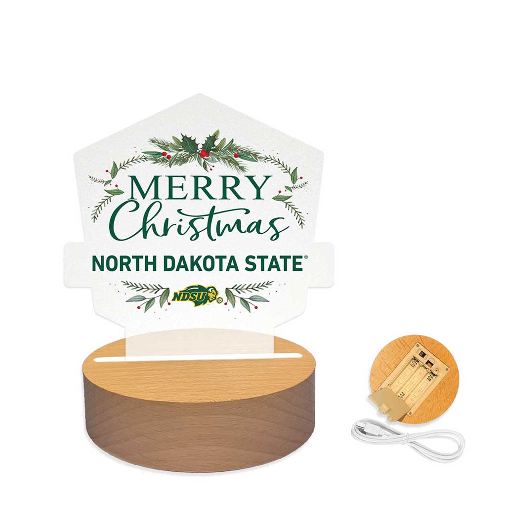 Holiday Acrylic Light Up Bundle North Dakota State Bison