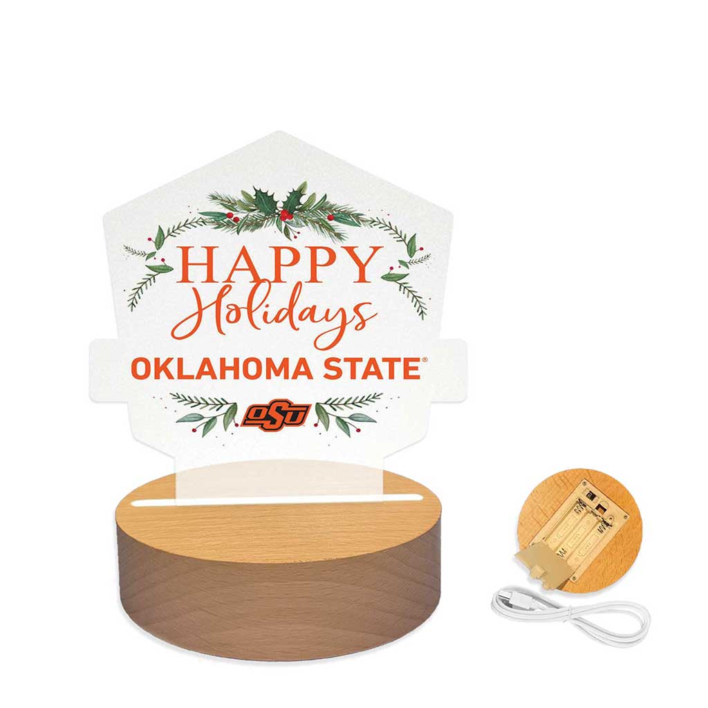 Holiday Acrylic Light Up Bundle Oklahoma State Cowboys