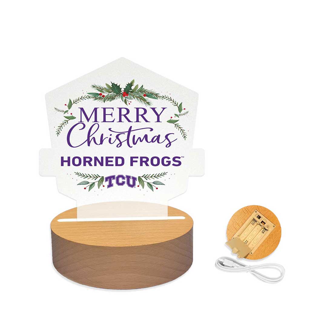 Holiday Acrylic Light Up Bundle Texas Christian Horned Frogs