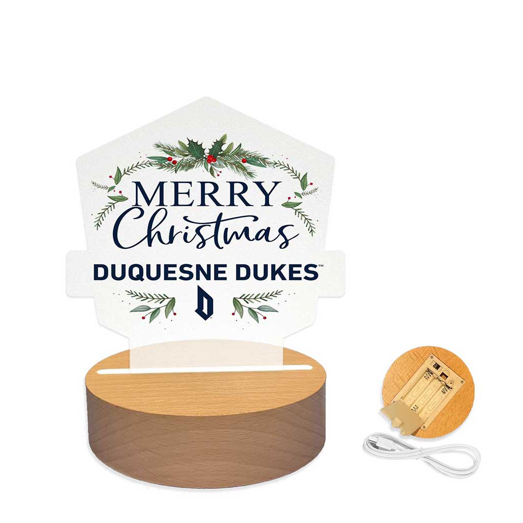 Holiday Acrylic Light Up Bundle Duquesne Dukes