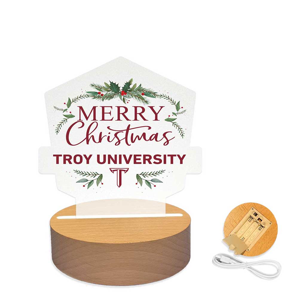 Holiday Acrylic Light Up Bundle Troy University Trojans
