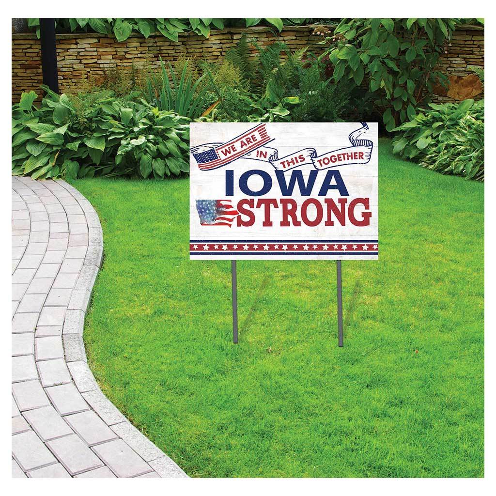Iowa Strong Lawn Sign