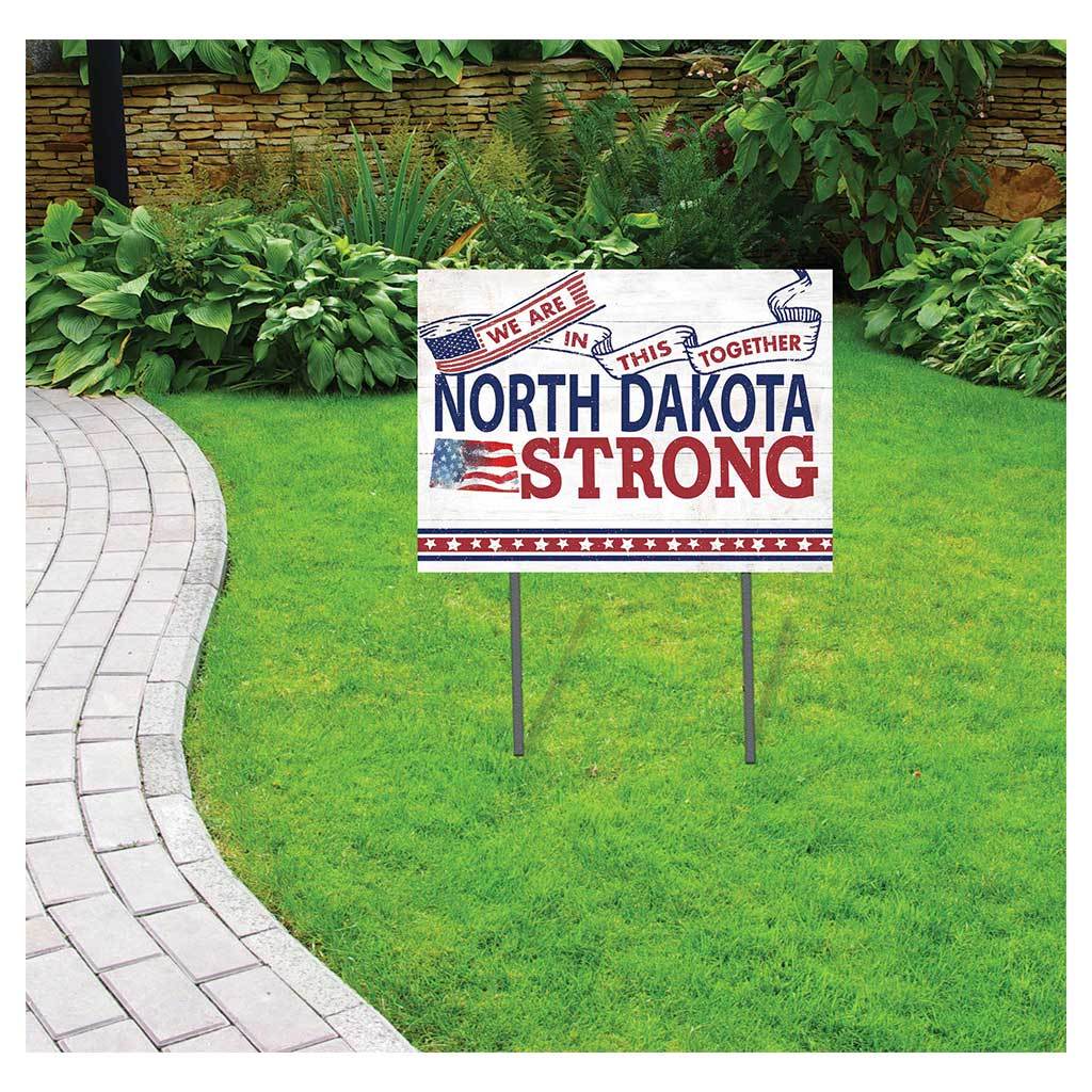 North Dakota Strong Lawn Sign